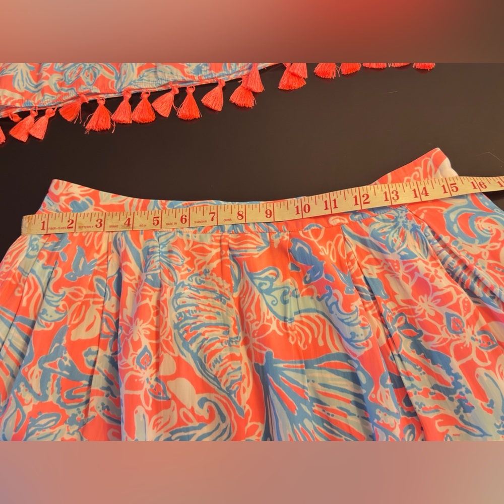 Lilly Pulitzer Rare Selina Set in PINK SUNSET SUMMER SIREN. Size 4. - Picture 12 of 12